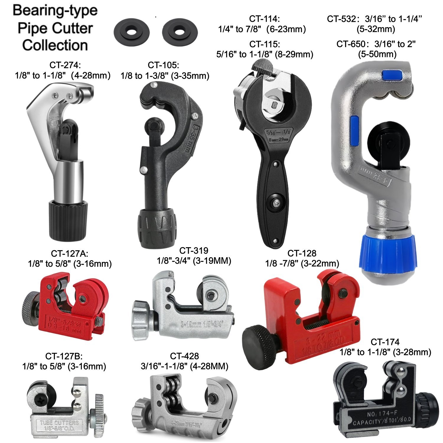 Power Tools Plumbing - قاطع أنابيب دوار يدوي قوي من