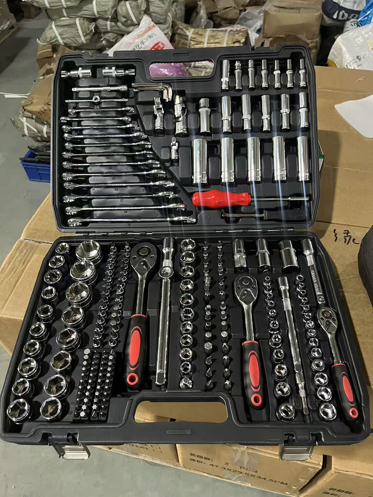 Power Tools Kits - طقم أدوات إصلاح السيارات 216 قطعة،