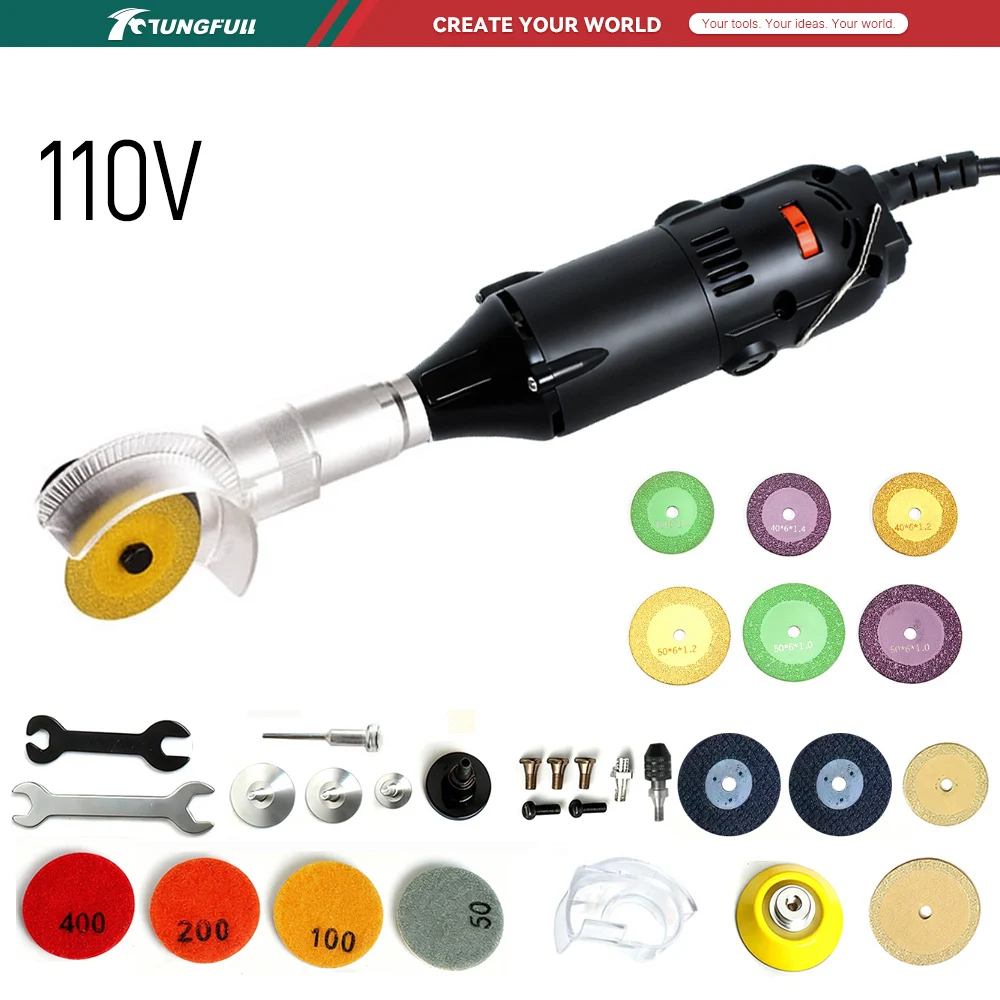 Power Tools Equipment - جلاخة زاوية صغيرة TUNGFULL 110 فولت،