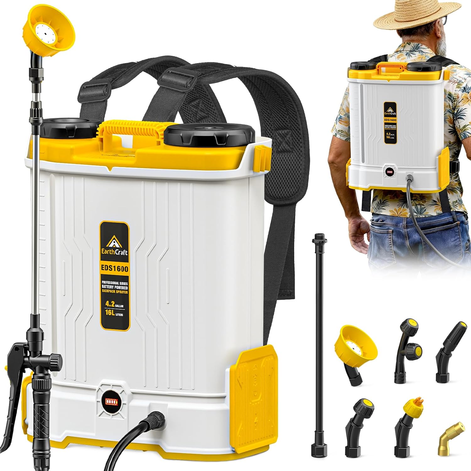 Power Tools Equipment - بخاخ محمول على الظهر يعمل ببطارية