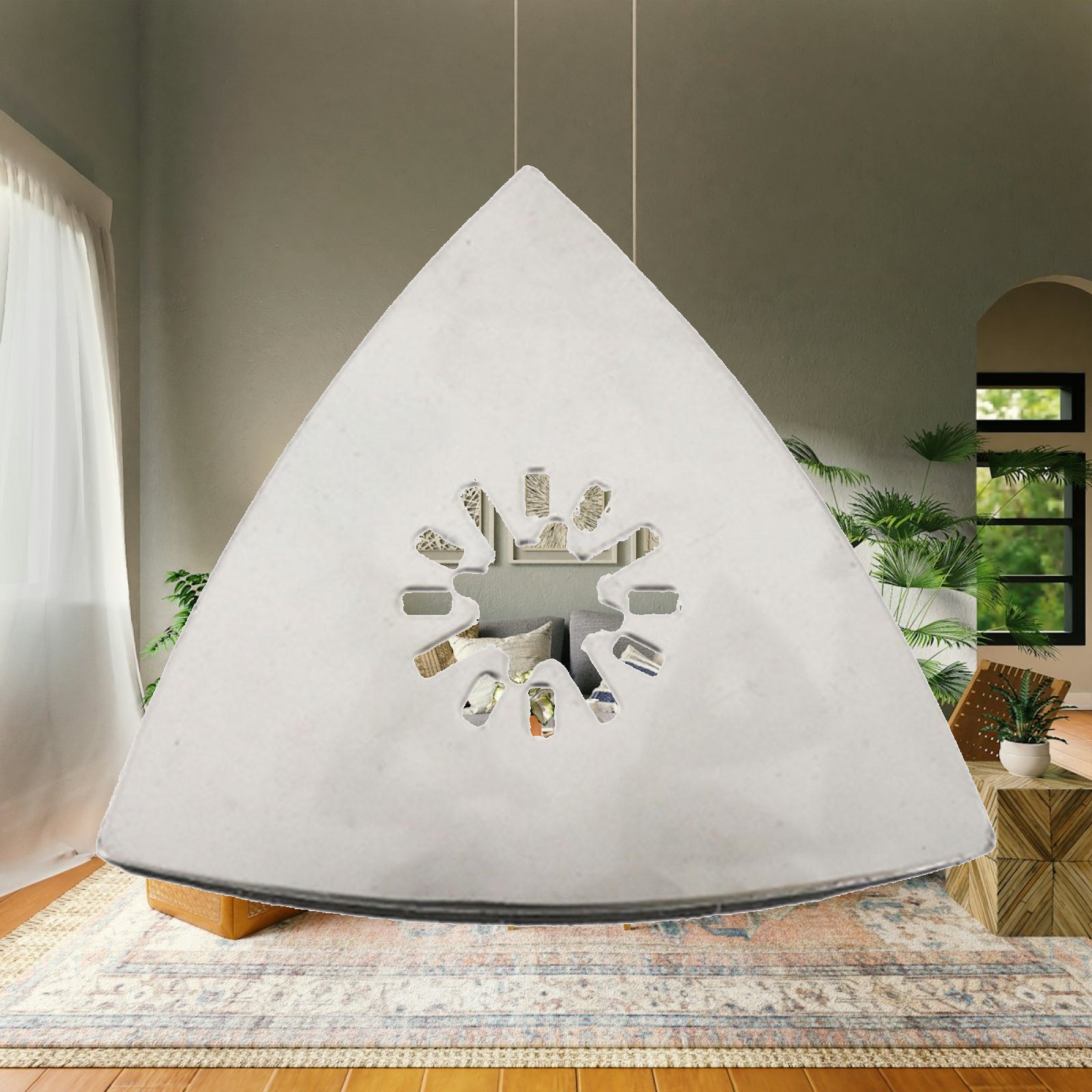 Detail Sander Corner - وسادات صنفرة ثلاثية الزوايا مع خطاف