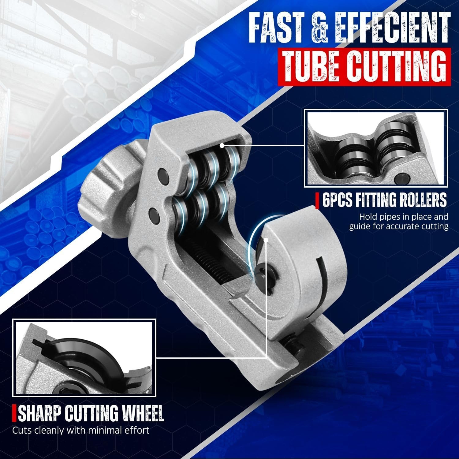 قاطع أنابيب دوار يدوي قوي من ن - مراجعة Power Tools Plumbing وسعره