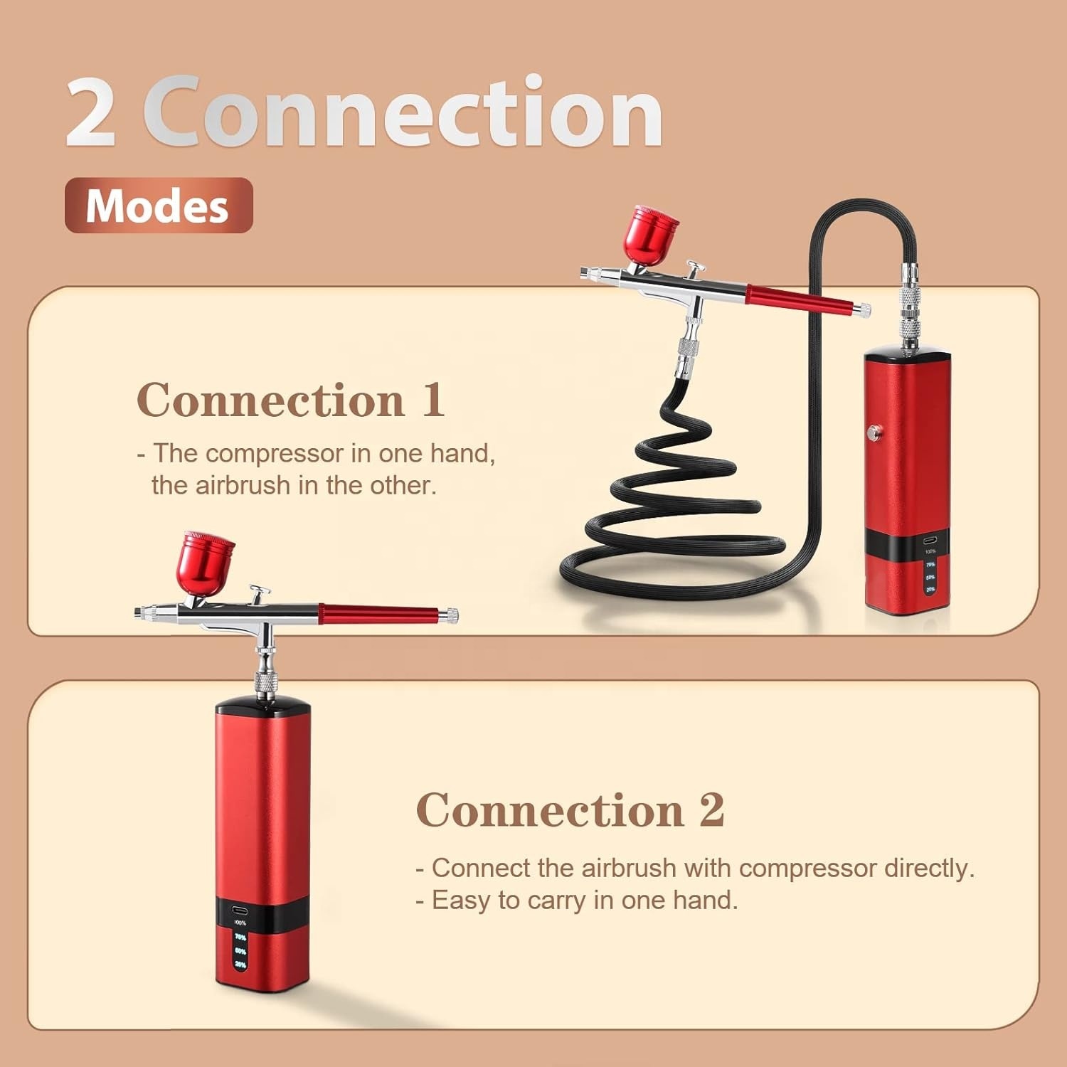 طقم فرشاة هوائية مع ضاغط، فرشا - مراجعة Air Compressor Mini وسعره