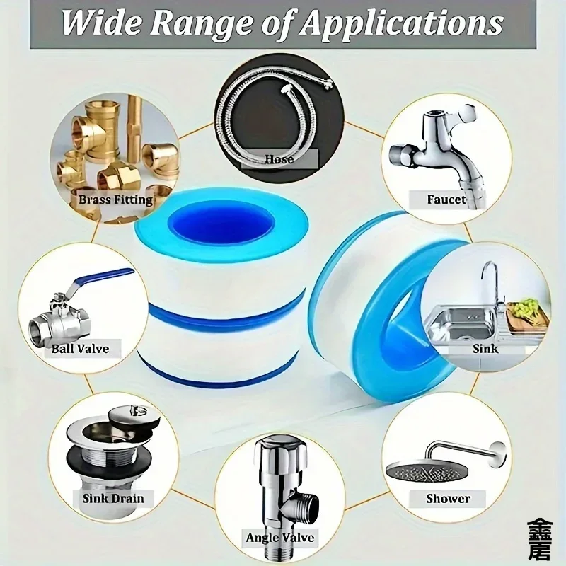 10 قطعة شريط عازل الموضوع ختم  - مراجعة Power Tools Plumbing وسعره