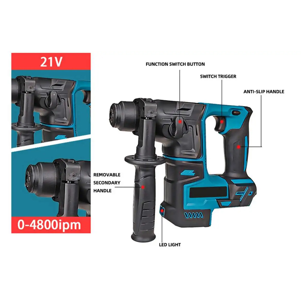 مثقاب مطرقة كهربائي بدون فرش 4 - مراجعة Power Tools Hilti وسعره
