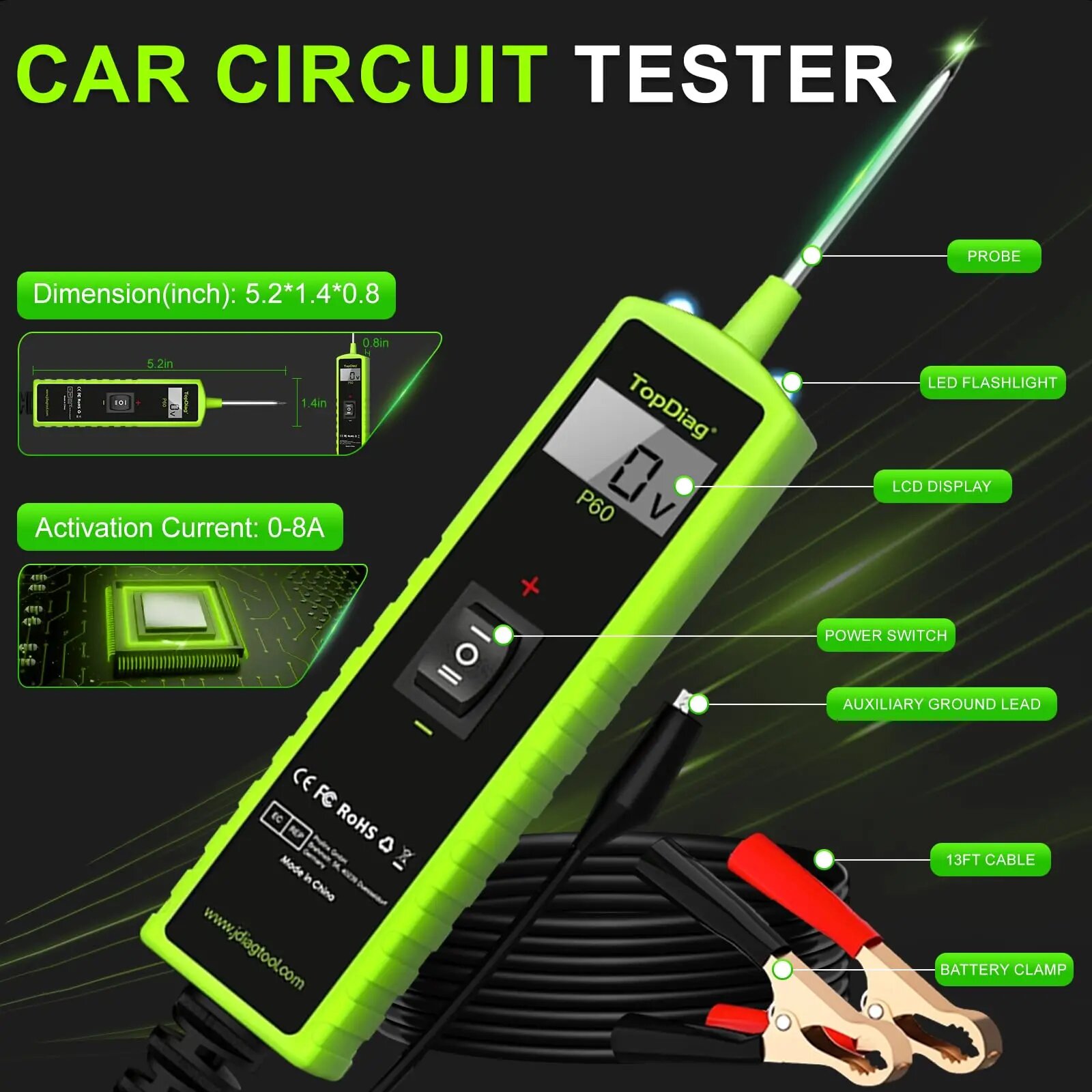 جهاز اختبار دوائر الطاقة للسيا - مراجعة Power Tools Automotive وسعره