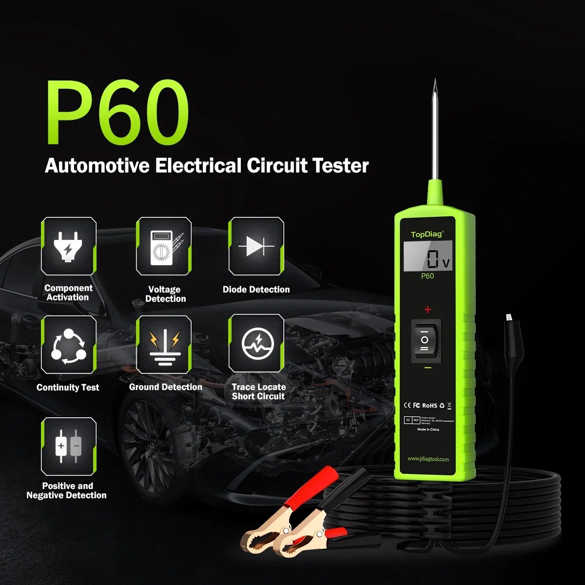 جهاز اختبار دوائر الطاقة للسيا - مراجعة Power Tools Automotive وسعره