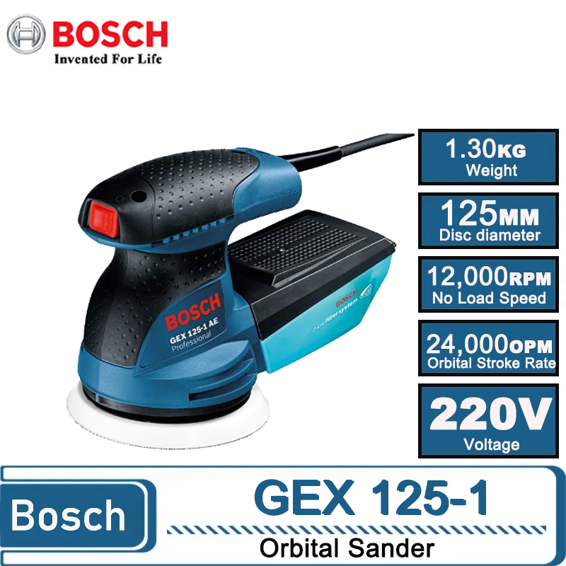 بوش GEX 125-1AE 220V آلة صنفرة - مراجعة Power Tools Machine وسعره