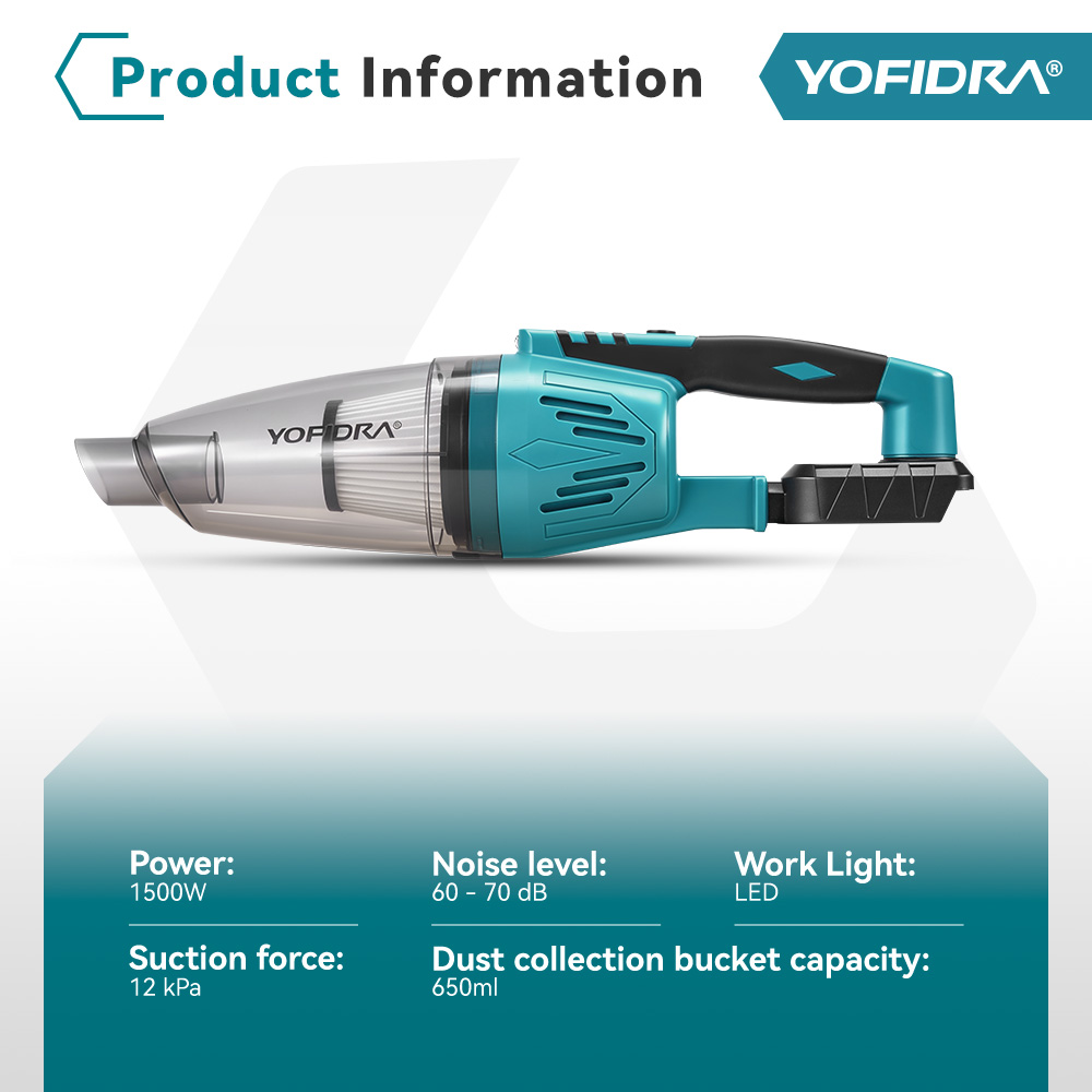 YOFIDRA 1500 واط 12KPA مكنسة ك - مراجعة Power Tools Automotive وسعره