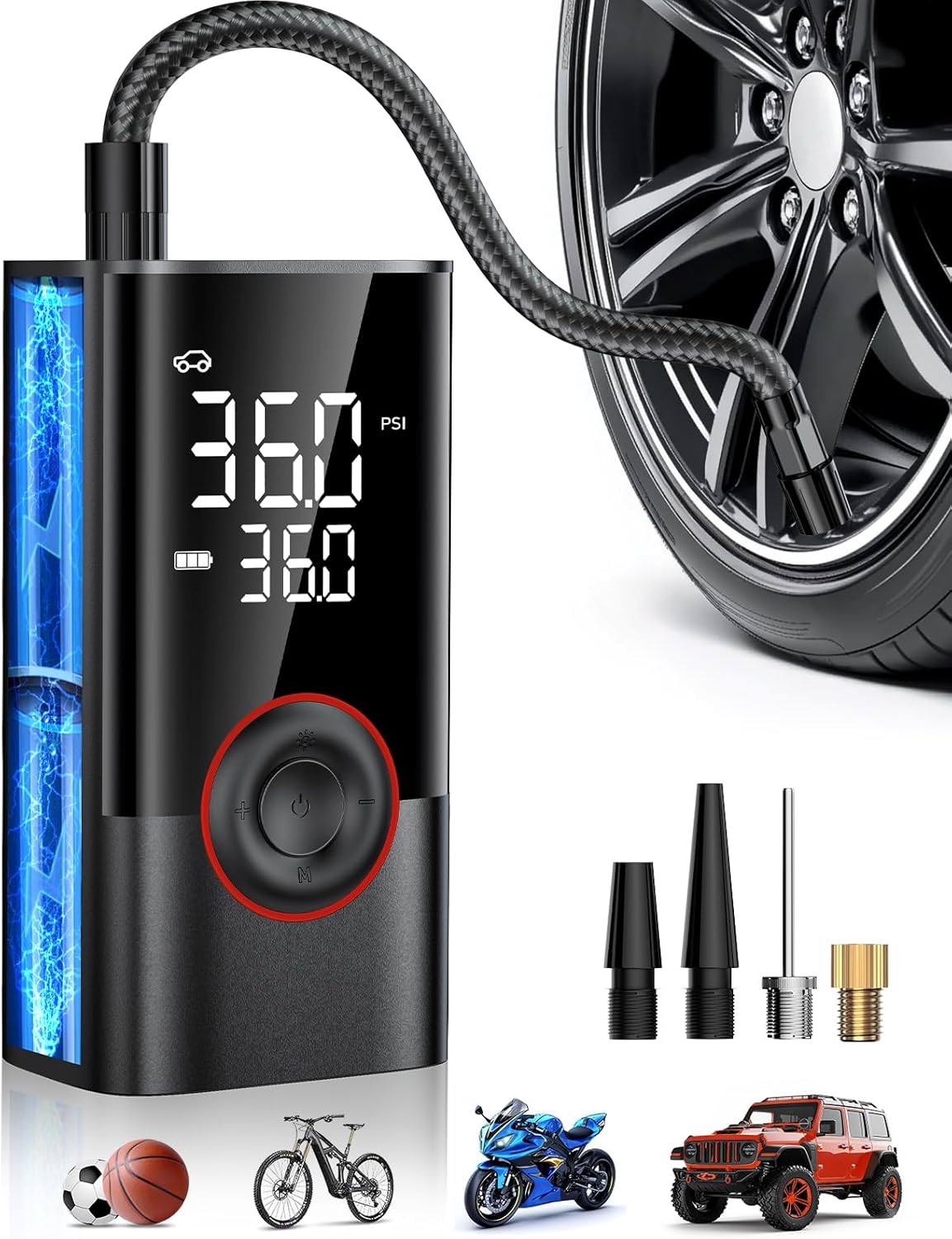 ضاغط هواء لاسلكي محمول، مضخة ن - مراجعة Air Compressor Mini وسعره