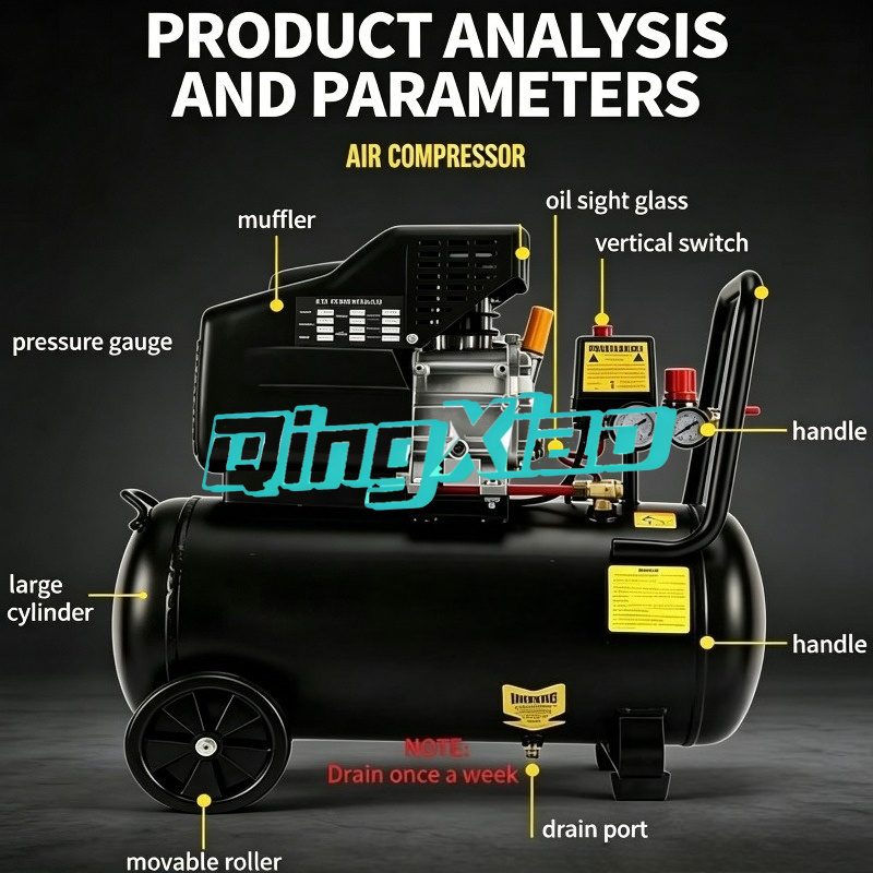 ضاغط هواء محمول سعة 24 لتر بقو - مراجعة Air Compressor Mini وسعره