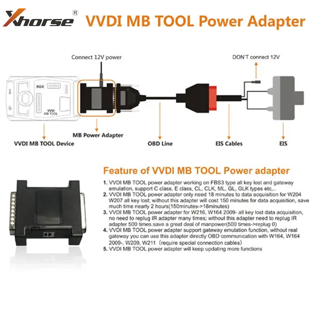 Xhorse VVDI MB بغا أداة محول ا - مراجعة Power Tools Automotive وسعره